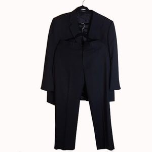 Alfani Mens Suit Black Jacket and Pants